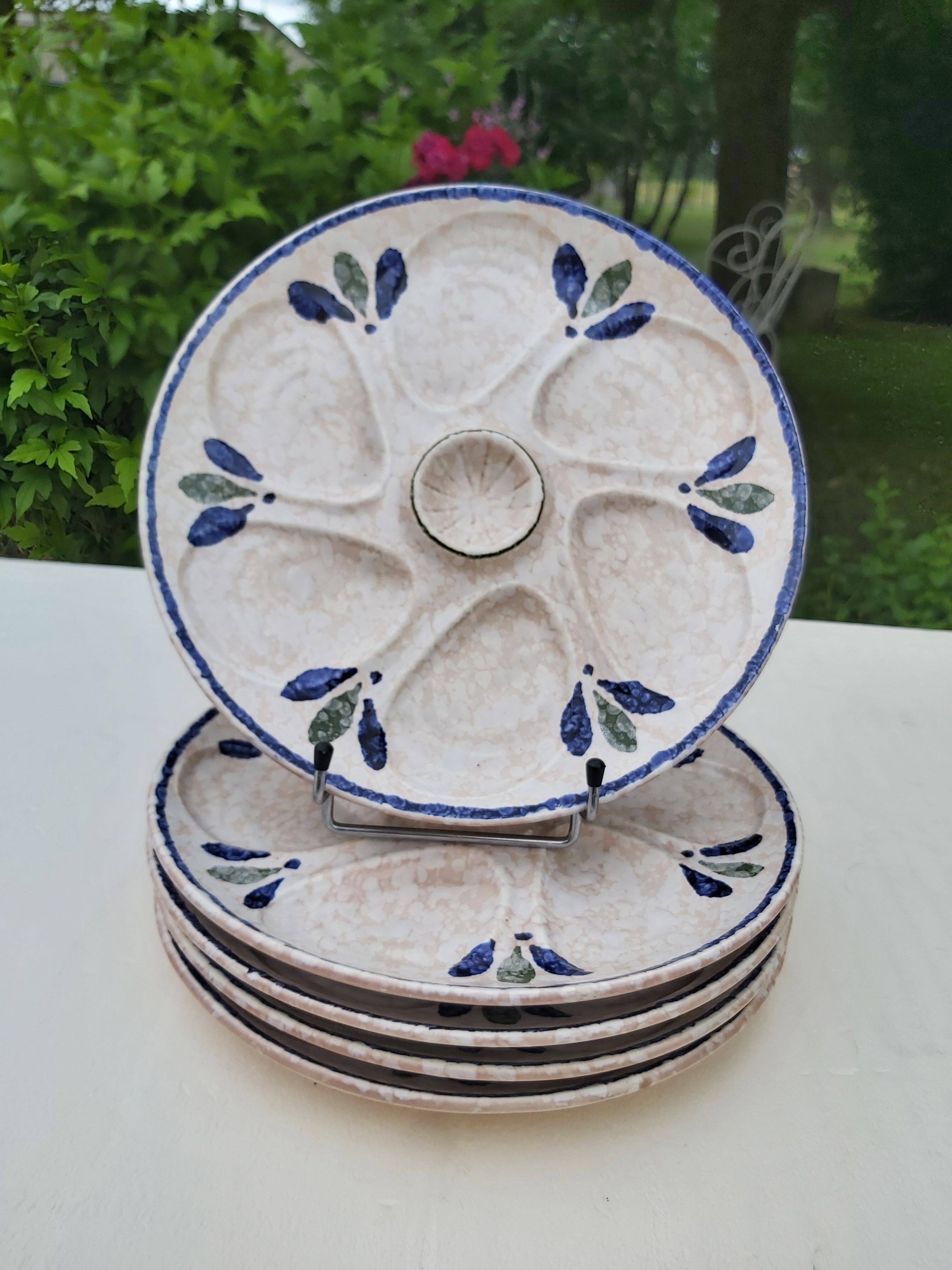 5 Salins oyster plates