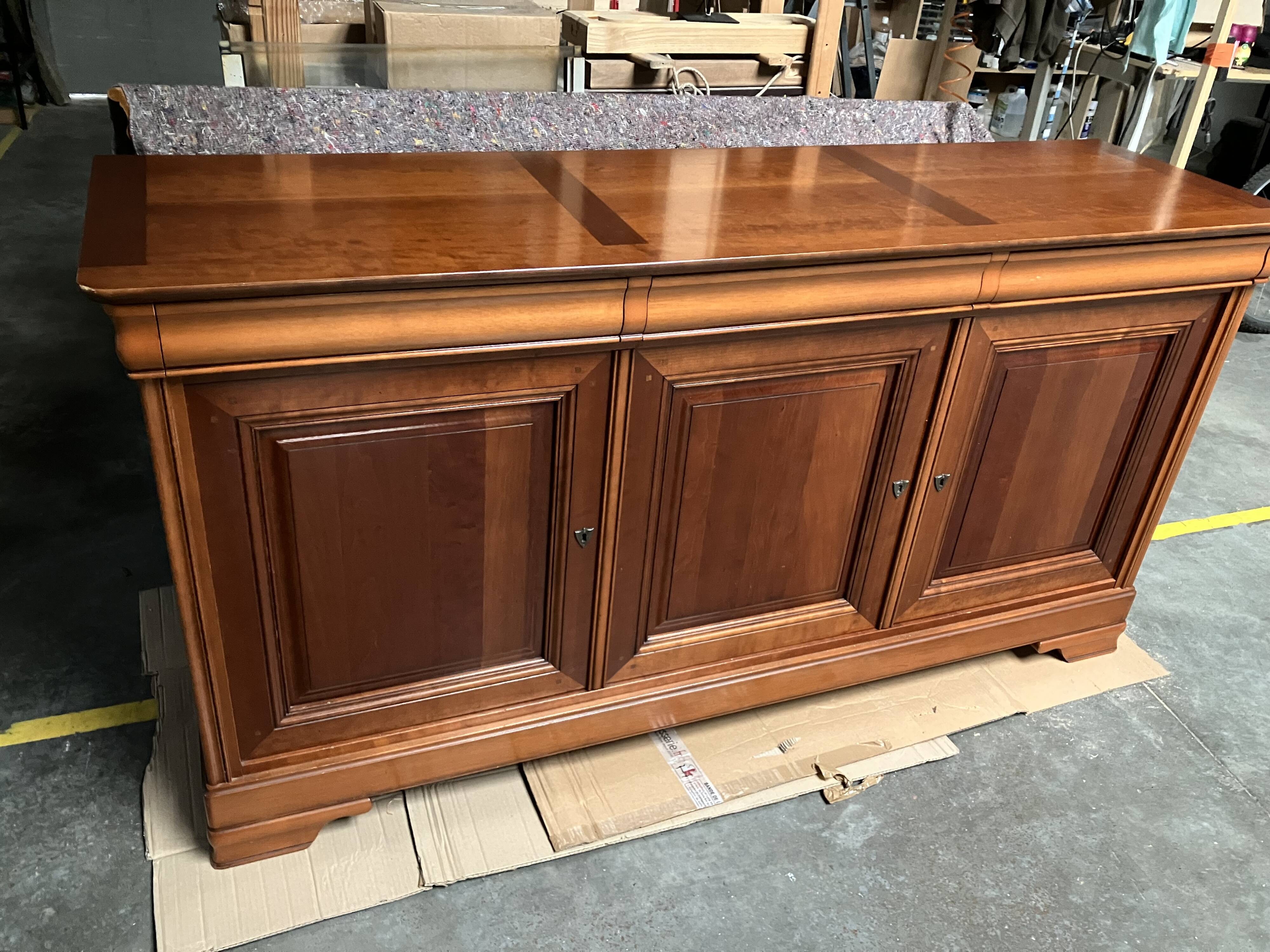 Buffet + mirror Louis Philippe