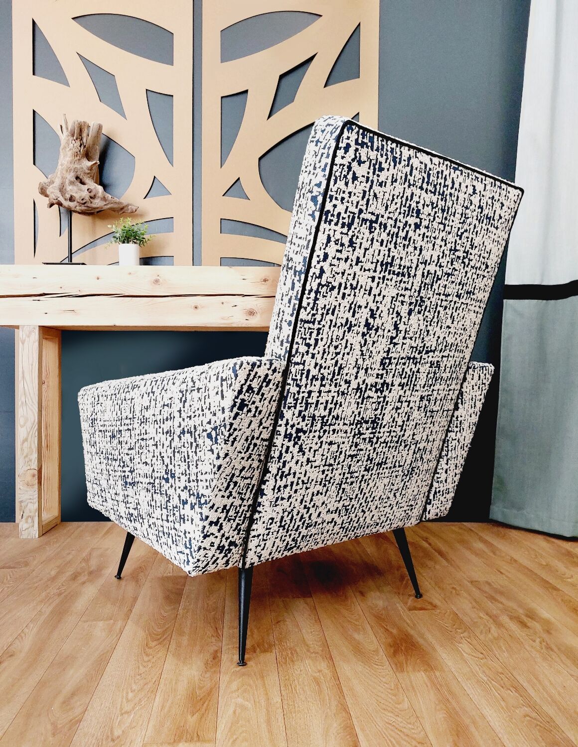 Rockabilly armchair completely refurbished