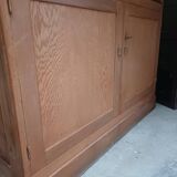 Grande Bibliothèque, Vitrine en bois massif, Design Fonctionnel 1950, 1960