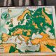 Old map Paul Kaeppelln Europe Physical