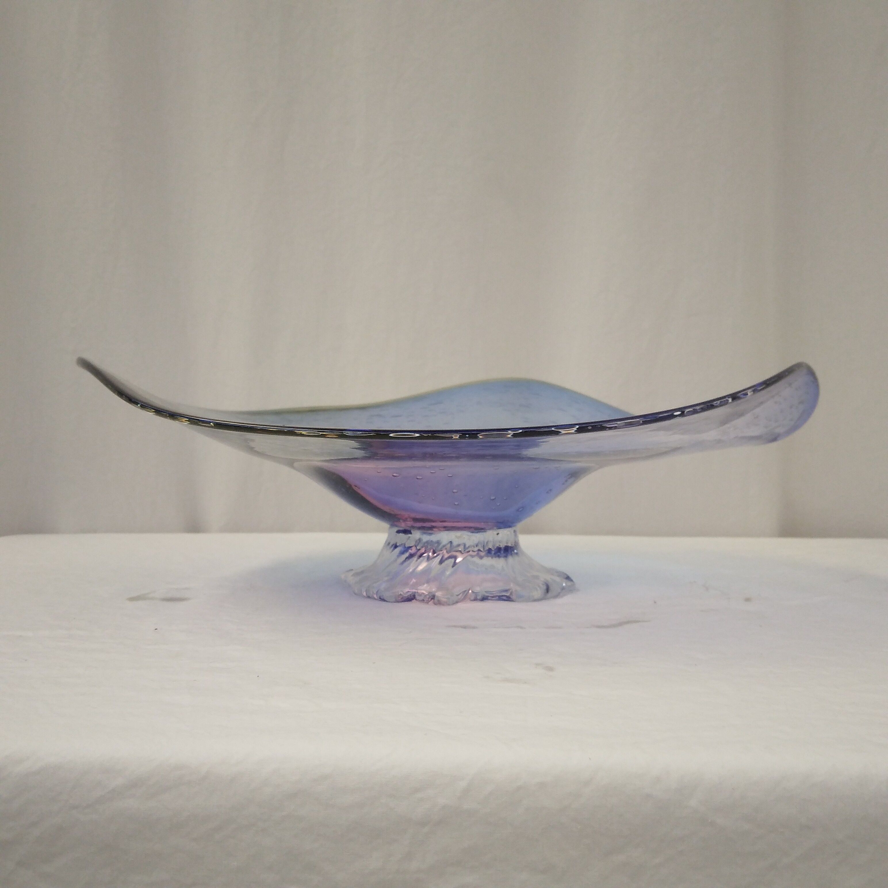 Fruit cup in blown glass signed