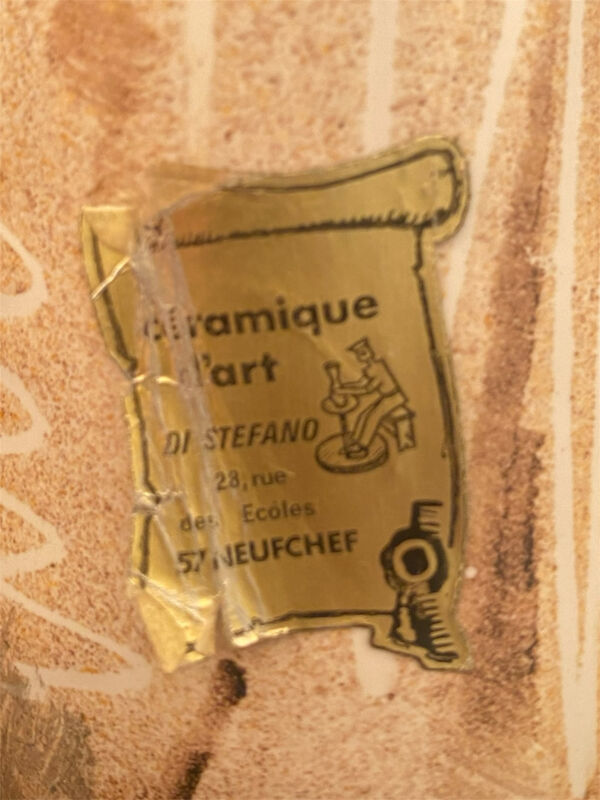 Lampe de sol en céramique par Di Stefano année 70