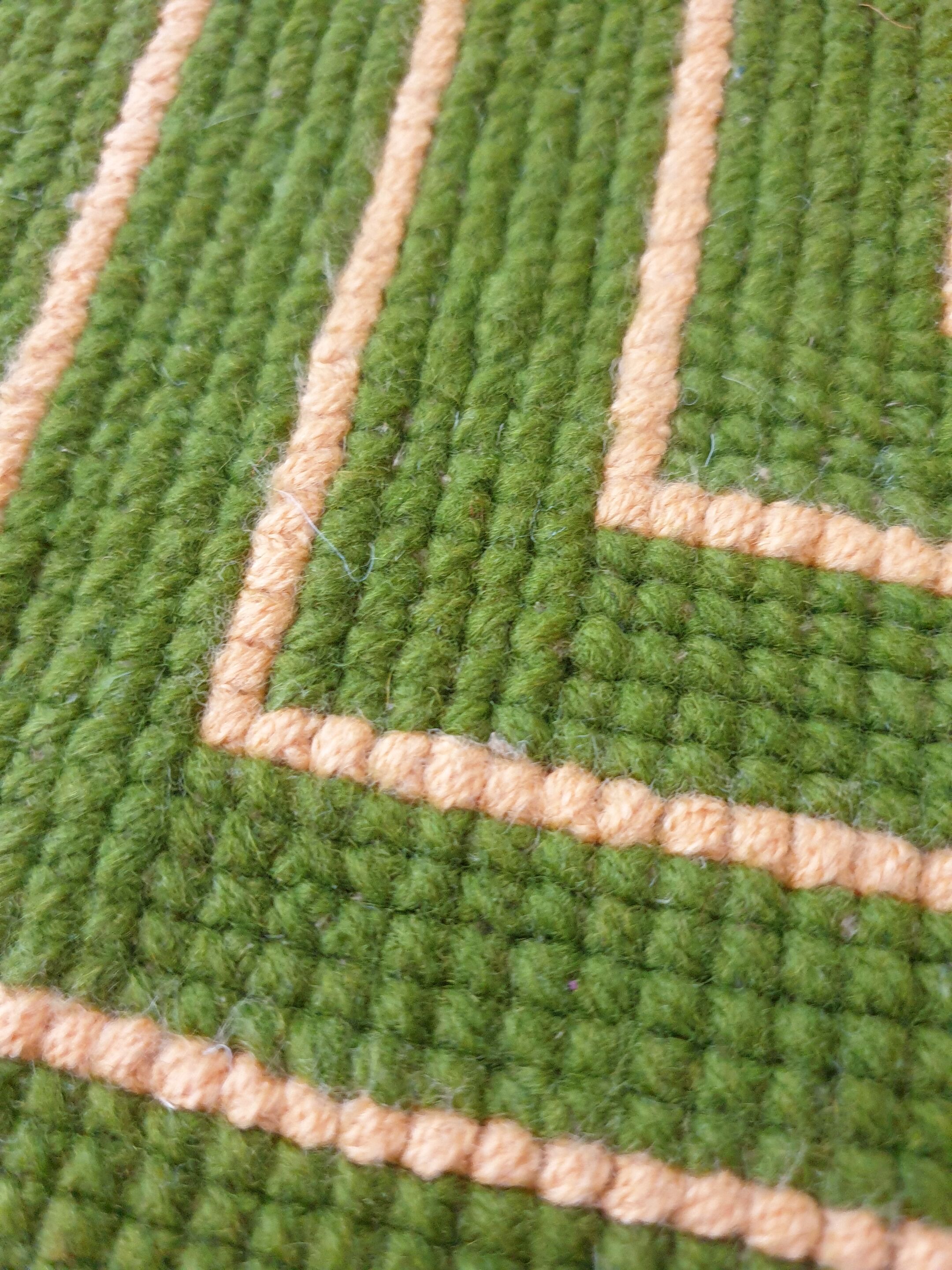 Gorgeous cross stitch floral carpet with red roses made by hand on heme Romania 148x196cm