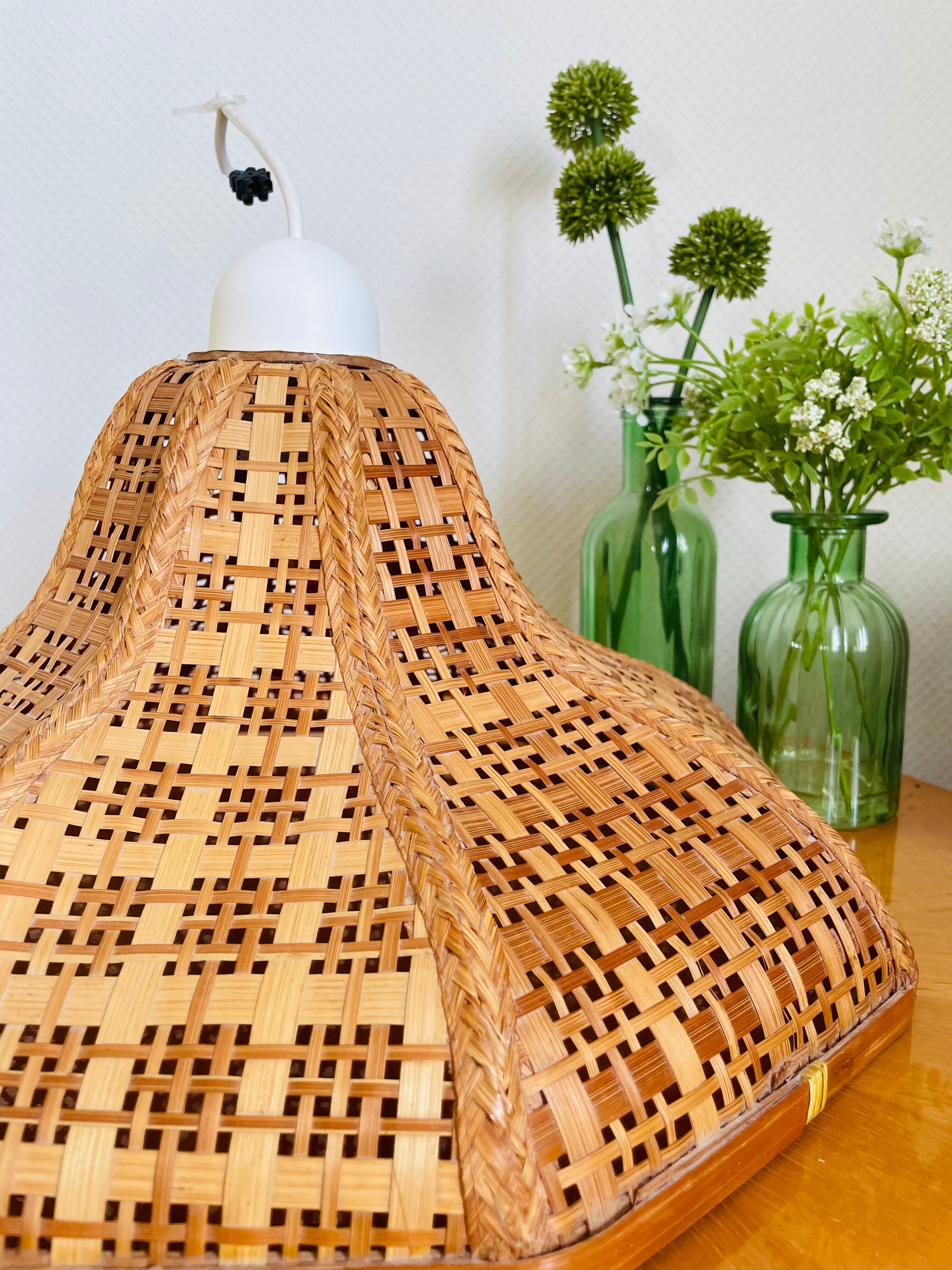 Hanging rotin osier vintage