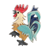 Ceramic rooster wall decoration
