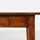 French Provincial Oak 19th century Farmhouse table with drawers, France