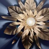 Vintage wall light in gold metal