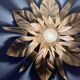 Vintage wall light in gold metal
