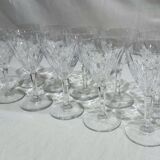 Val Saint Lambert - 10 Nestor Hamlet White Wine Glasses