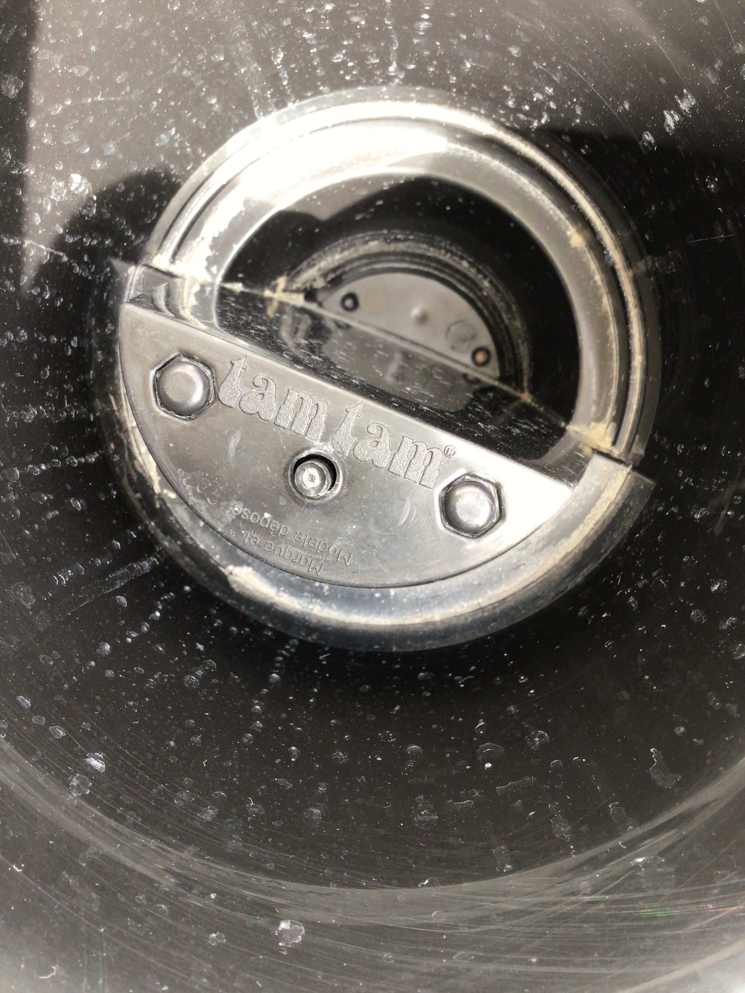 Black vintage Tam Tam stool