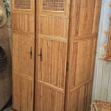 Rattan wardrobe