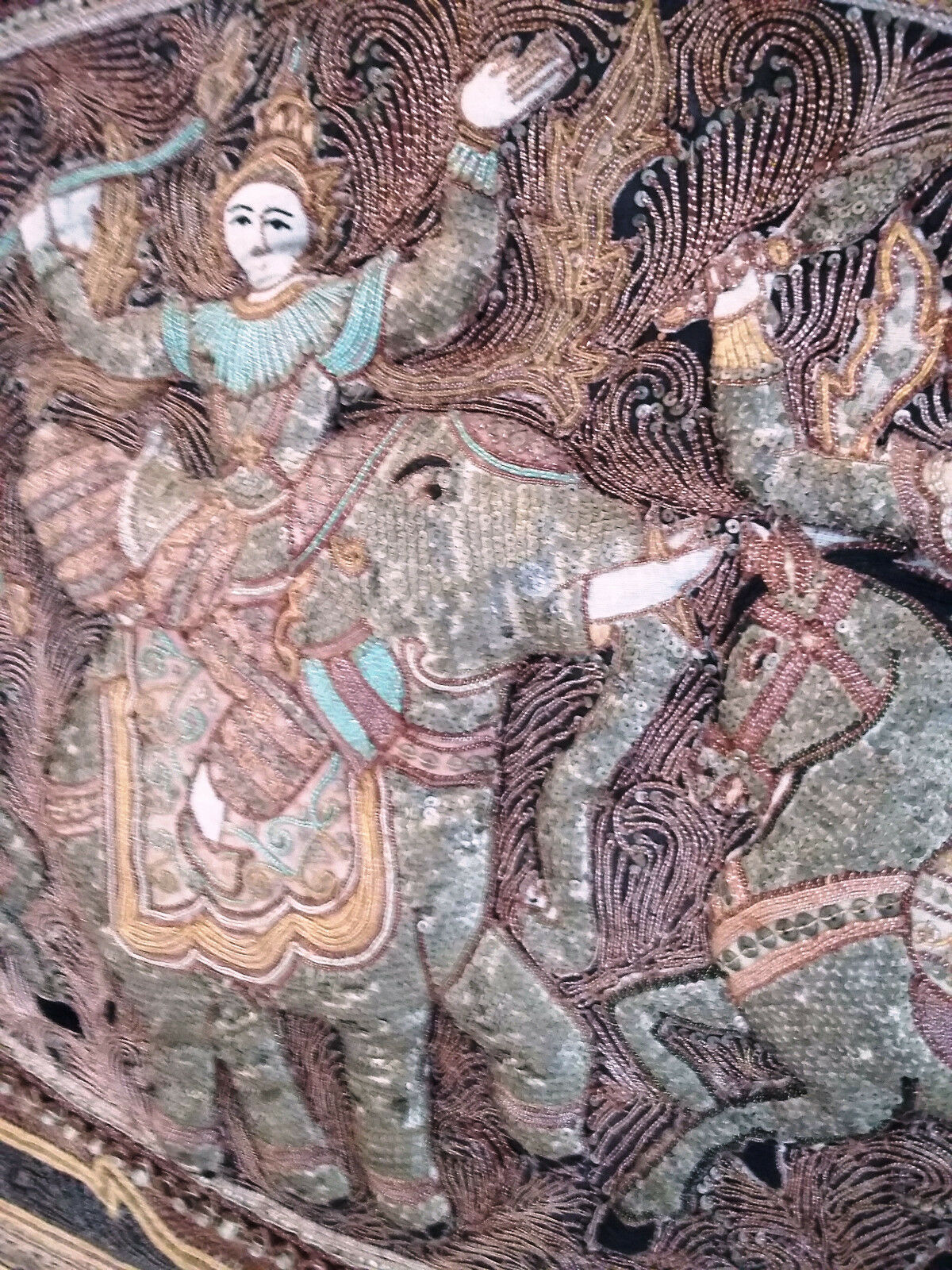 Wall tapestry, Asian embroidery