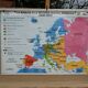Vintage school map MDI Europe - Second War