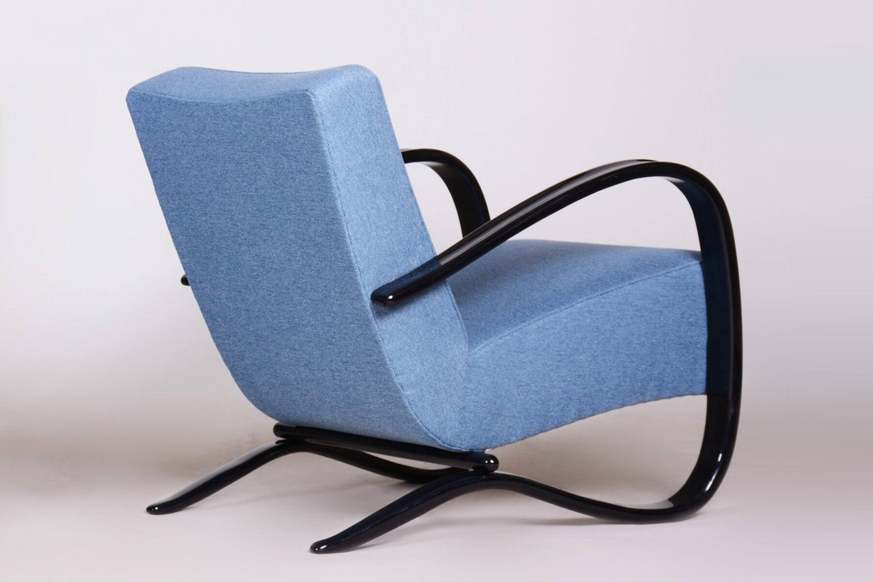 Czech Art Deco Beech Armchair attributed to J. Halabala for Up Zavody, 1930s