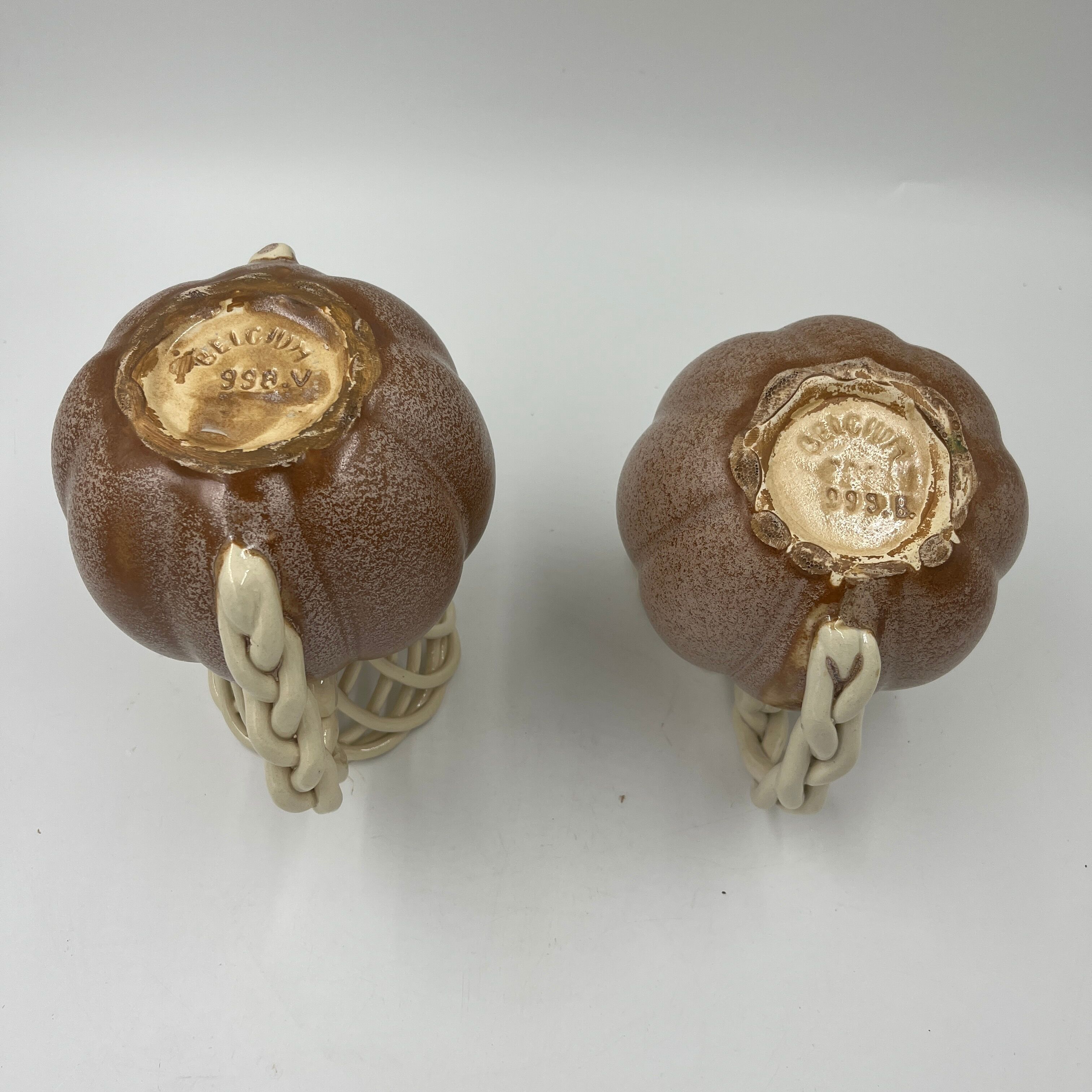 Duo of art deco vase earthenware Thulin