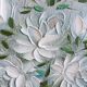 Peinture sur toile bouquet de fleurs blanches