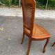 2 Louis XV style caned chairs in solid wood, 20th century