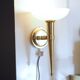 Pair of torch wall lights n°1071 JEAN PERZEL