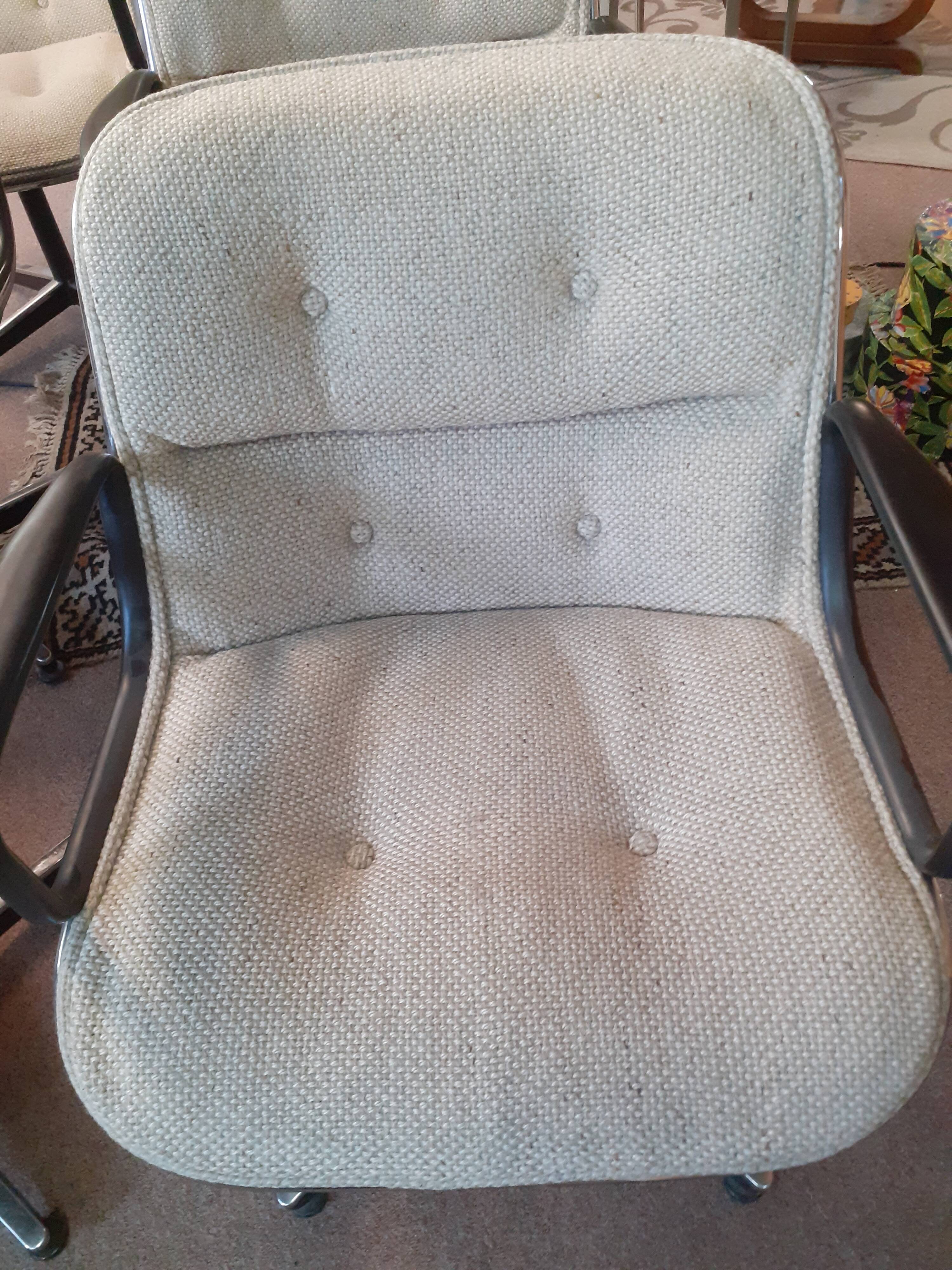 Set of 6 chairs Charles Pollock international editor Knoll