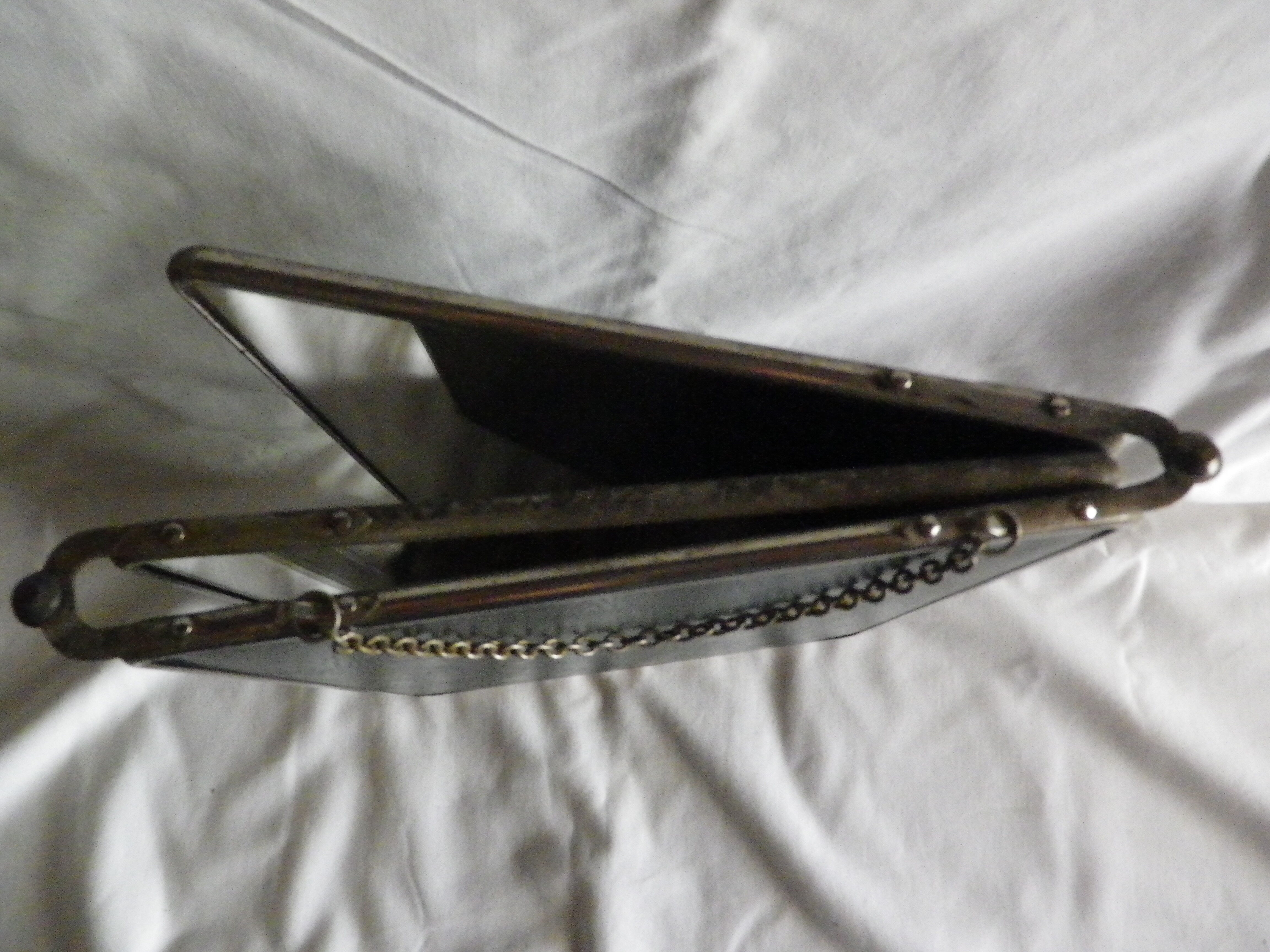 Vintage triptych mirror 65x27cm