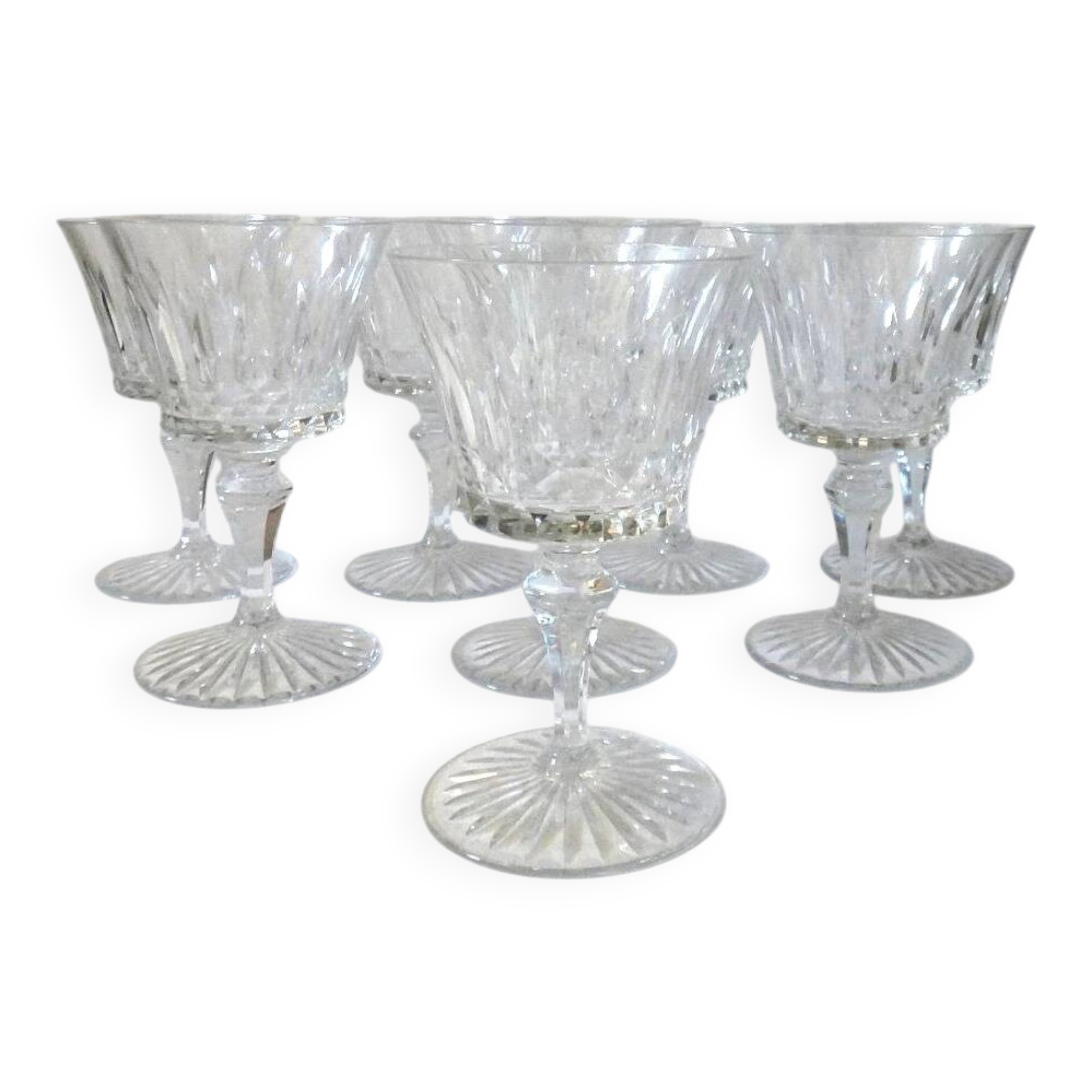 Baccarat buckingham 8 red wine glasses crystal - 13.5 cm