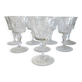 Baccarat buckinham 8 verres a vin rouge cristal - 13,5 cm