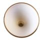 Single flower vase in Murano style, amber glass with a white milk interior.