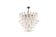 Murano glass chandelier in white and translucent glass