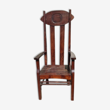 Massive teak chair