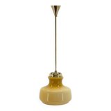Suspension mid-century en laiton et verre, 1970s