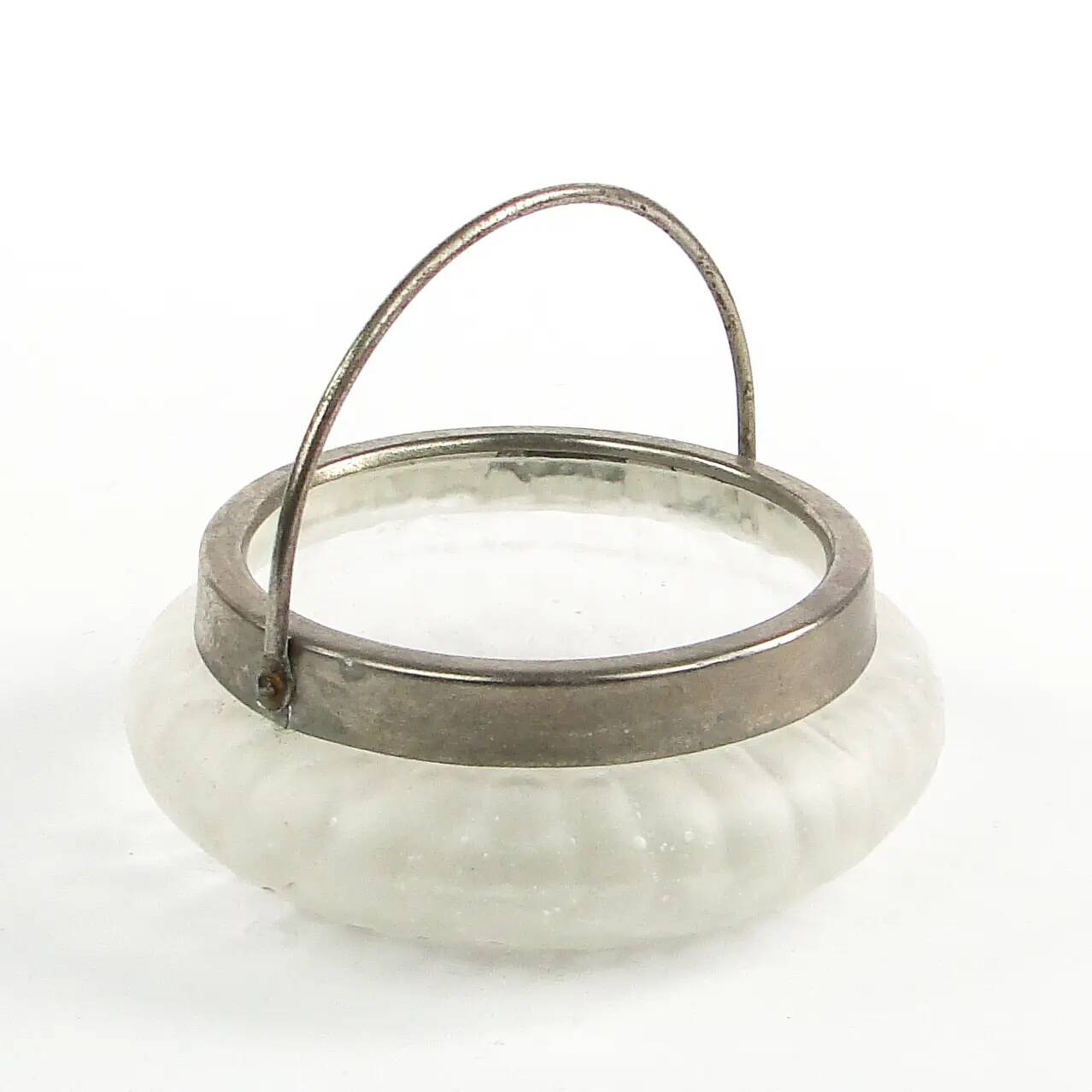 Basket sugar bowl Art Nouveau, glass, Germany, early 20th century