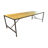 Wood and iron dining table