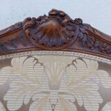 Louis XV shepherdess armchair in carved walnut