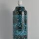 Black and Turquoise Ceramic Table Lamp by Avino Bagni, Italy, 1960s
