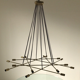 Chandelier 16 lights brass