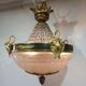 Lustre Empire en bronze et cristal