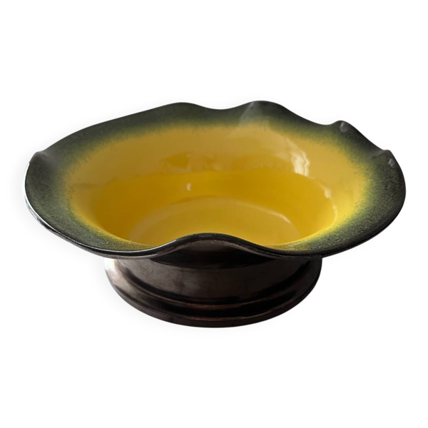 Coupe jaune et mordoré signée