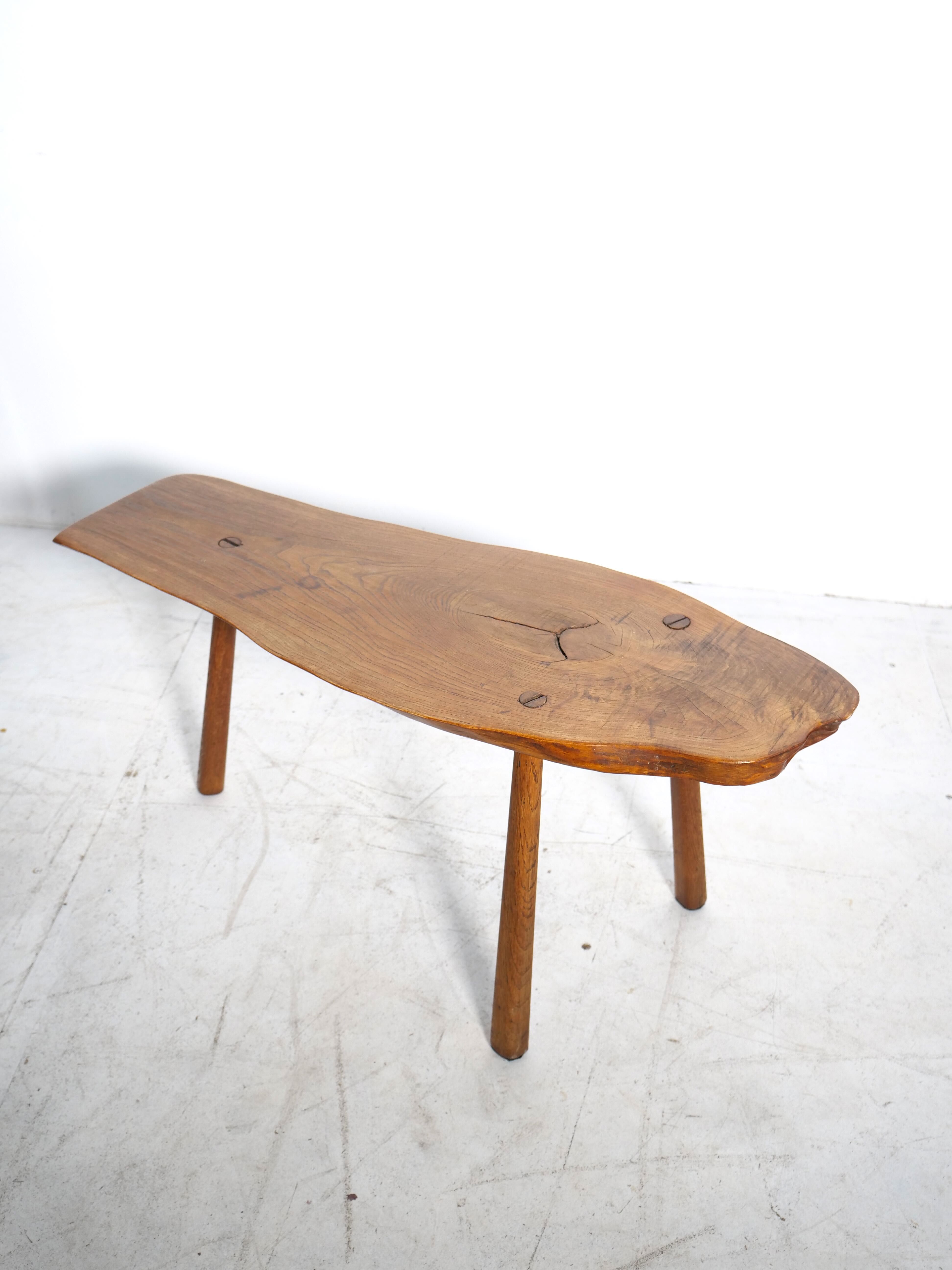 Brutalist tripod side table