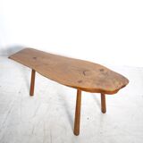 Brutalist tripod side table