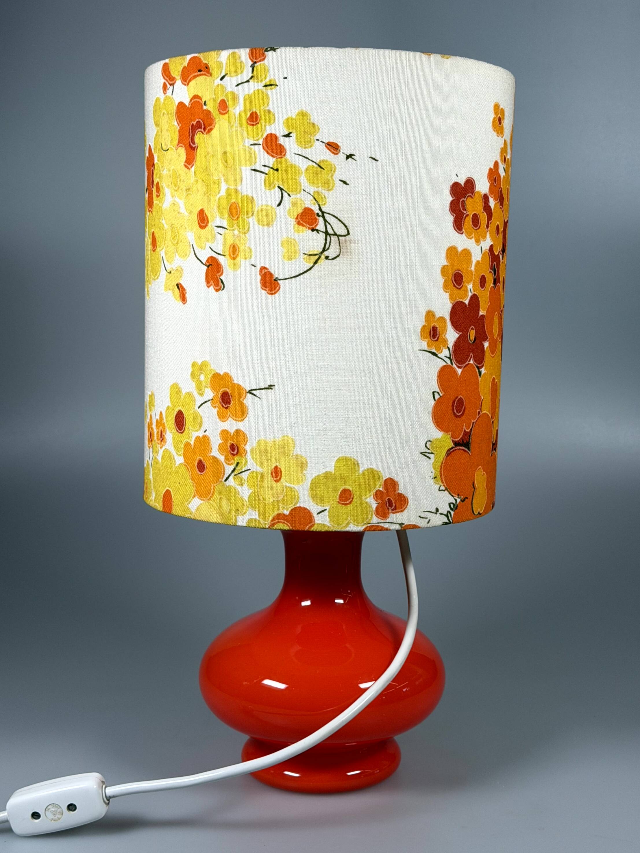 60s 70s Table Lamp Table Lamp Glass Mid Century Space Age Design