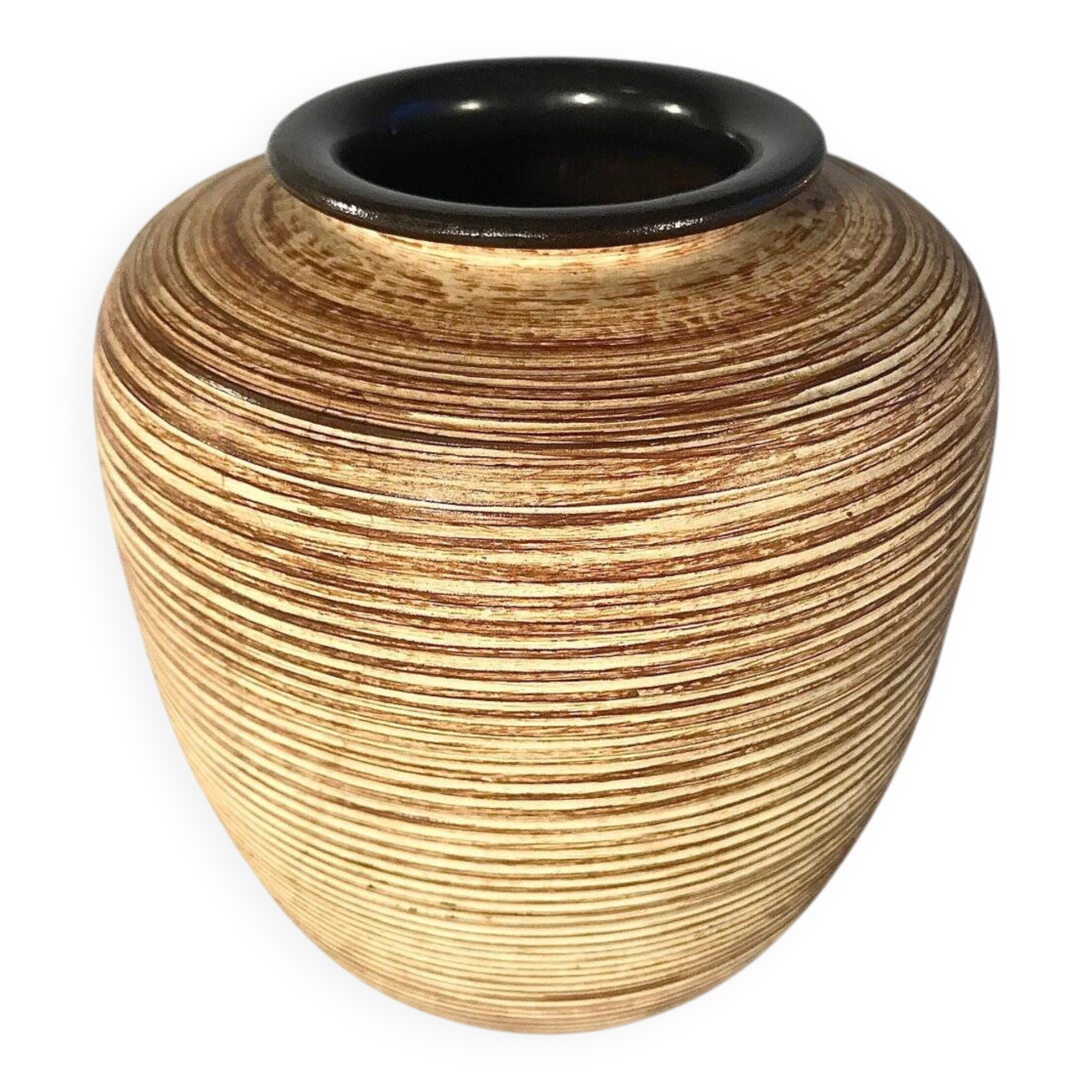 German ceramic art vase from Höhr Grenzhausen, 1950s