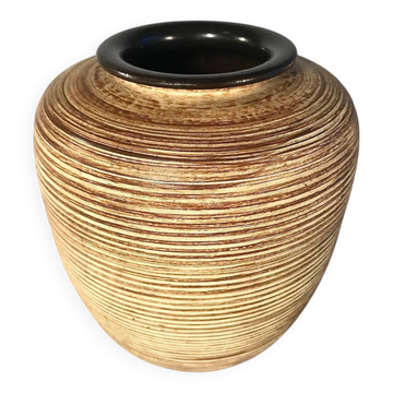 Vase en céramique allemande de Höhr Grenzhausen, années 1950