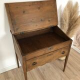 Vintage solid pine desk / writing desk