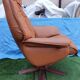 Fauteuil en cuir brun par Hjort-Knudsen