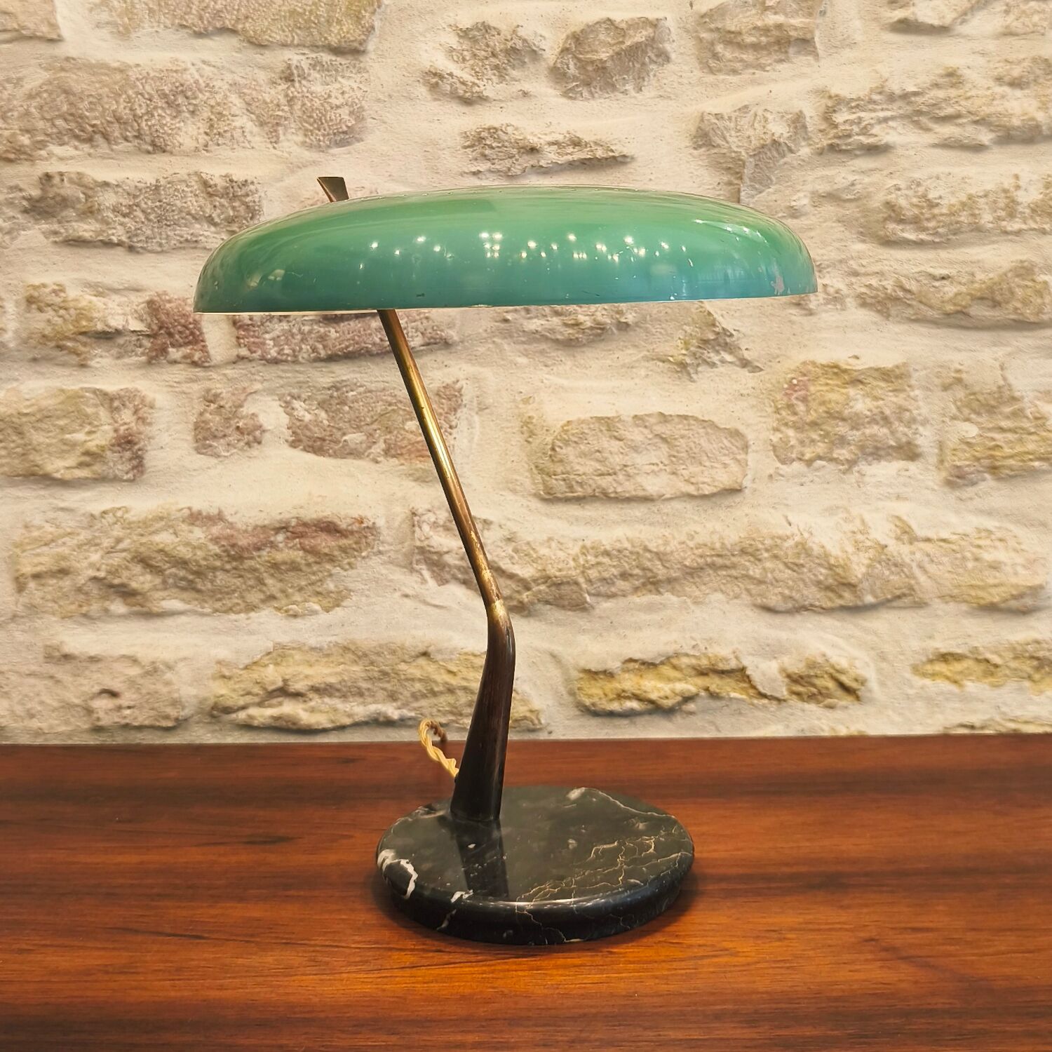 Lampe à poser design Oscar Torlasco, Lumen Milano, 1950