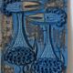 Brutalist wall plaque