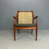 Peter Hvidt& Orla Mølgaard-Nielsen FD146 Cane Back Easy Chair, Denmark