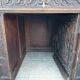 Large Gothic desk in solid oak from the 19th century.