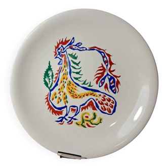 Plate signed Jean Lurçat